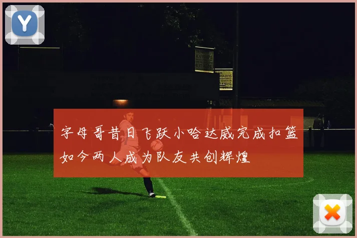 字母哥昔日飞跃小哈达威完成扣篮如今两人成为队友共创辉煌